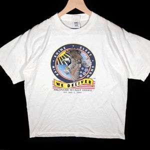 90s Arkansaw WI Post Office T Shirt Made In USA XL